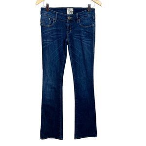 Dylan George Jeans Womens 26 x33 Bootcut Dark‎ Wash Blue Stretch Denim Low Rise